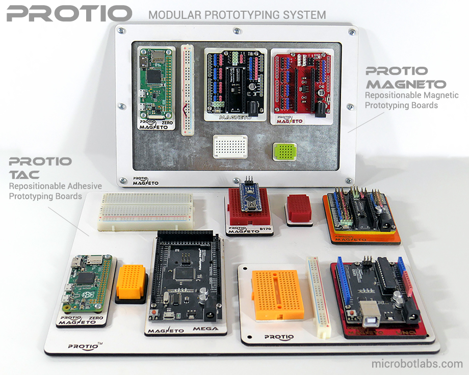 Protio Microcontroller Prototyping System for Arduino, Raspberry Pi, ESP8266, WEMOS, Nextion LCD Color Code Chart